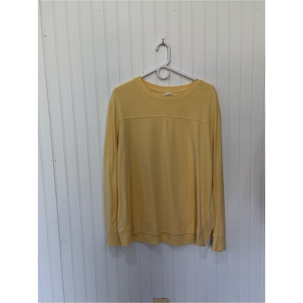 stars above Pale Yellow Long Sleeve buttery soft loungewear  Crewneck Top